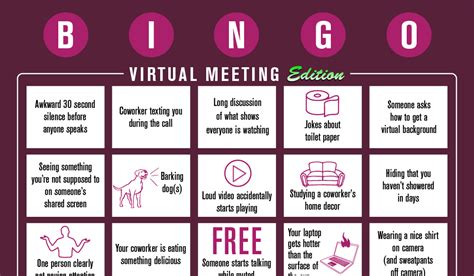 Virtual Meeting Bingo [FREE DOWNLOAD]