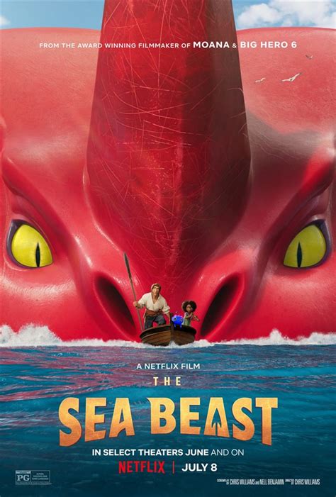 The Sea Beast movie large poster.