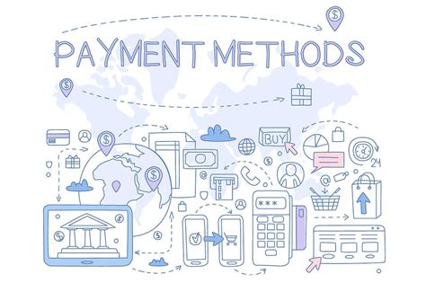 Payment Methods Hand drawn Vector