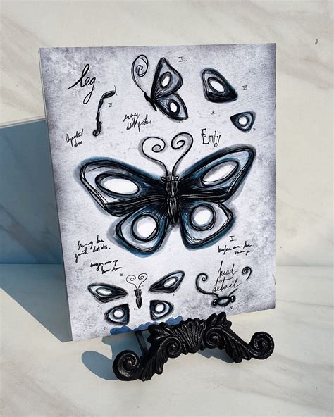 "Design inspired by Victor's sketch of a blue butterfly 8\"x10\" full ...