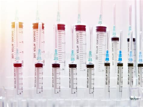 Medical Syringes of Different Sizes Stock Photo - Image of hospital ...