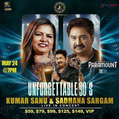 Kumar Sanu & Sadhana Sargam Live In Concert Seattle 2024 Event Tickets ...