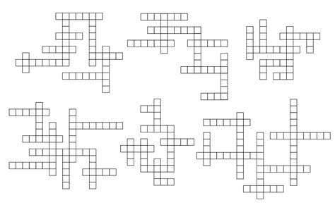 Crossword puzzle grid template, blank empty boxes 15600157 Vector Art at Vecteezy