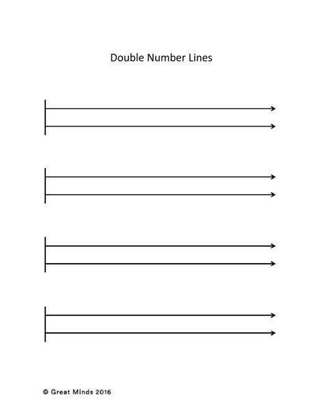 Double Number Lines Reproducible.docx | Number line, Math fact ...