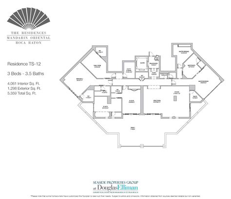 The Residences at Mandarin Oriental Floor Plans, Luxury Condos in Boca ...