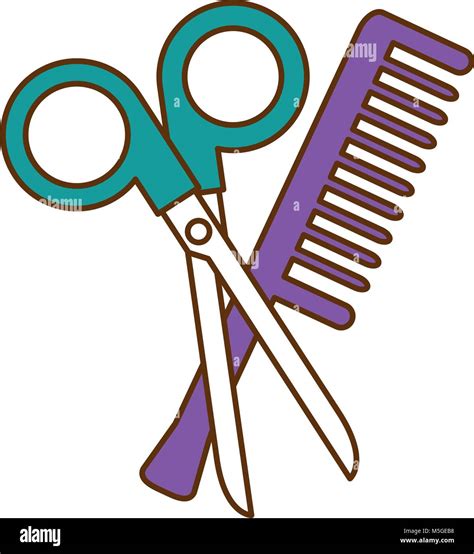 Scissors And Comb Clip Art