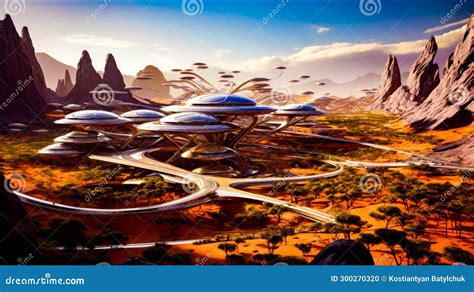 Artist S Rendering of Futuristic City in the Middle of Desert ...