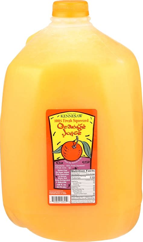 Amazon.com : KENNESAW Juice, Orange, 128 Fluid Ounce : Grocery & Gourmet Food