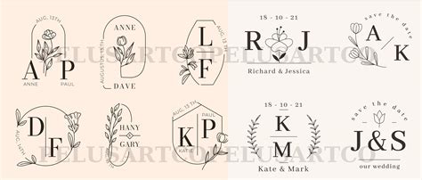 Wedding Svg Bundle Wedding Monogram Svg Bride and Groom Svg - Etsy