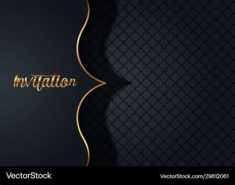 Elegant invitation design background Royalty Free Vector