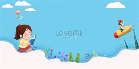 Cartoon education background illustration image_picture free download 401677374_lovepik.com