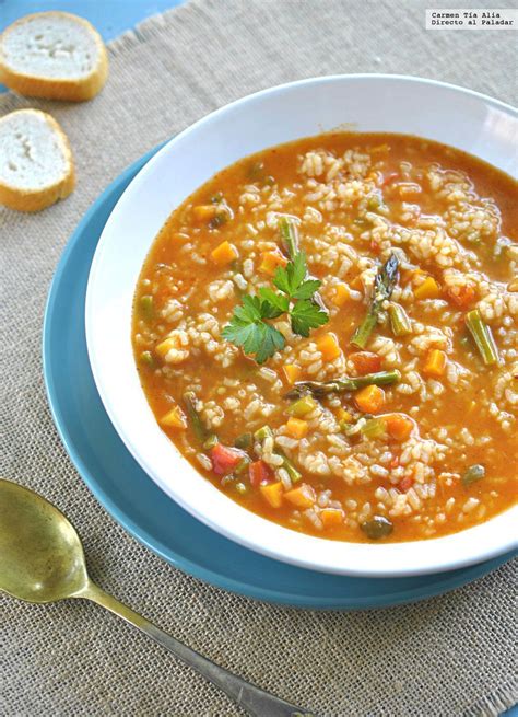 Arroz caldoso de verduras | Comparterecetas.com