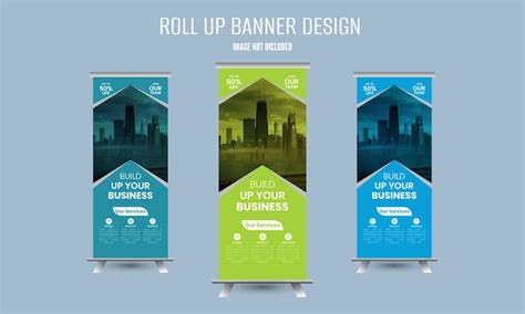 Premium Vector | Roll up banner