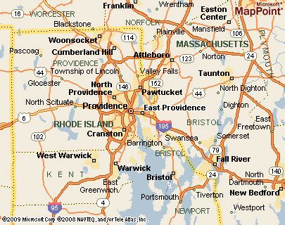 East Providence, Rhode Island Area Map & More