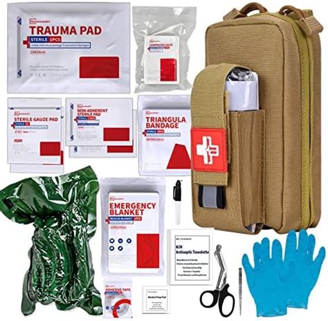 Emergency Trauma Kit, Emergency Treatment Care EMT First Aid Kit 【TAN ...