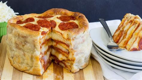 This Simple Recipe For Pepperoni Pizza Cake Is A Gift