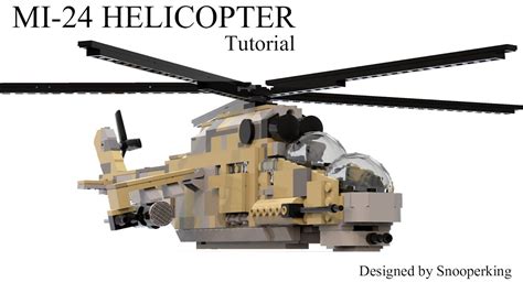 Lego Mi-24 HIND Russian Helicopter Model Kit Instructions - YouTube