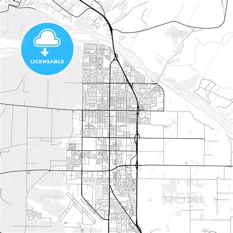 Vector PDF map of Santa Maria, California, United States - HEBSTREITS | Map vector, Printable ...