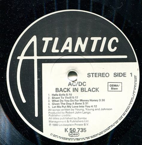 AC/DC - Back In Black (Vinyl) | Discogs