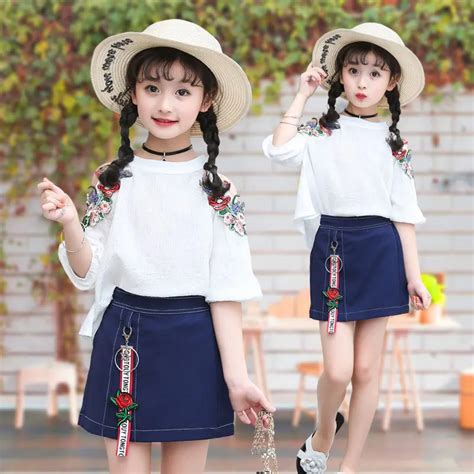 Children's Garment Girl Summer Wear Suit 2017 New Pattern Children Korean Summer Clothes ...