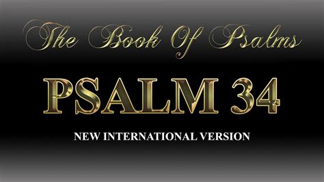 Psalm 34 | NIV | Audio Bible With Lyrics - YouTube