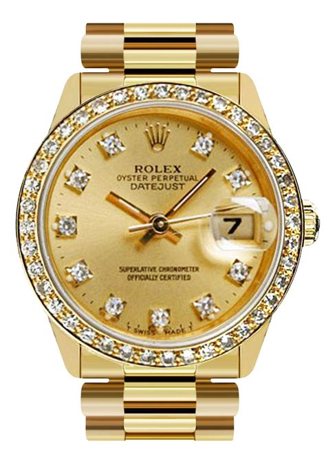 Rolex Datejust Watch For Women | Yellow Gold | 31 Mm – FrostNYC