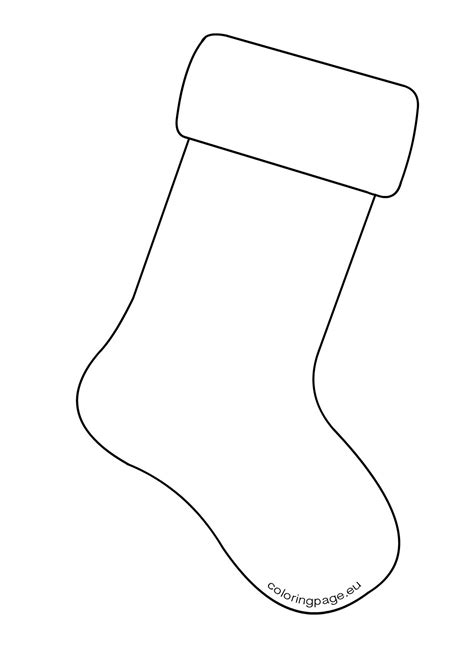 Large Christmas Stocking Template