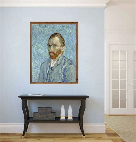 Van Gogh Self Portrait Blue Wall Art Painting PRINTABLE - Etsy