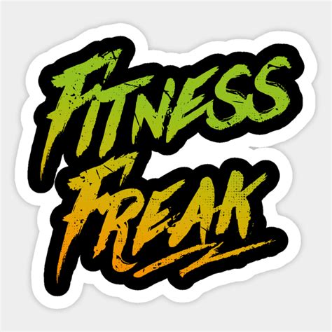 Fitness Freak (Male) - Fitness Freak - Sticker | TeePublic