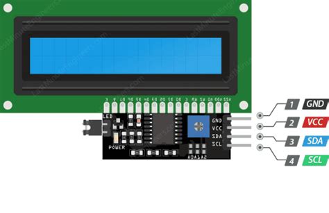 I2C Display Module PCF8574 For LCD 16X2 (1602) & 16X4 (1604)