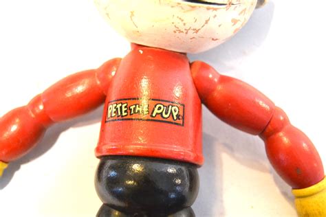 Bargain John's Antiques | Pete the Pup Cartoon Comic Character Wood Segmented Toy - Bargain John ...