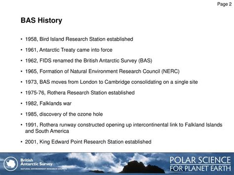 British Antarctic Survey About BAS - ppt download