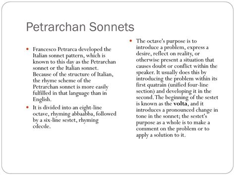 PPT - Sonnets PowerPoint Presentation, free download - ID:5788255