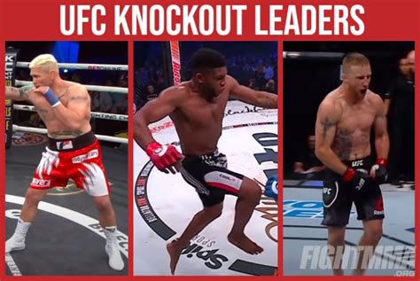 Most Knockouts in UFC History (Top 25 Fighters) - FightMMA.org