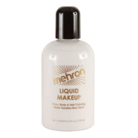 Mehron Liquid Face Paints - White W: FacePaint.com - Facepaint.com