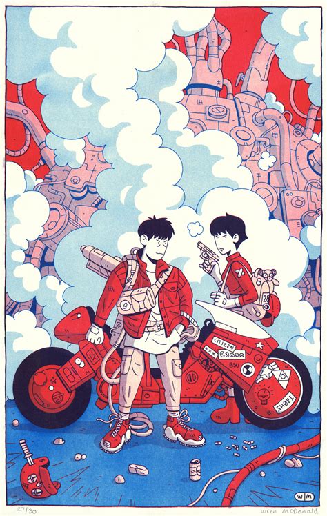 Akira fan art - Wren McDonald Illustration