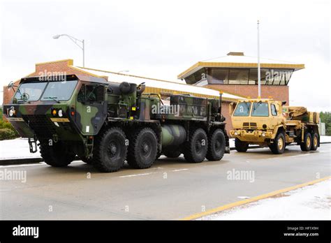 S.C. Army National Guardsmen equipped with an M984 Recovery Truck (Wrecker), a 10-ton heavy-duty ...