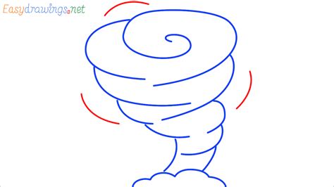 How To Draw Tornado Step by Step - [8 Easy Phase] - [Emoji]