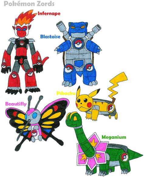 Pokemon Zords by MCsaurus on DeviantArt