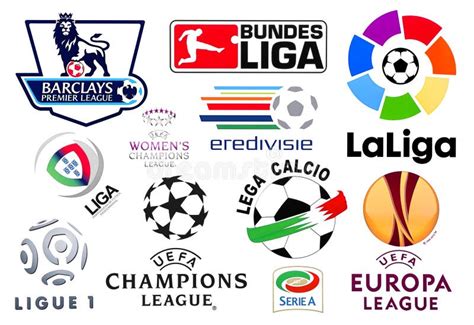 Logotipos De Ligas De Fútbol Europeas Imagen editorial - Ilustración de ...