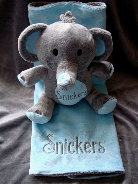 Plush Elephant Dog Toy Squeaker Toy & Blanket Baby by rendachs