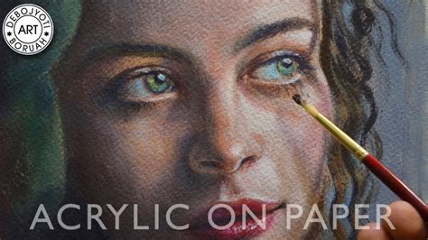 How to Do Blending and Shading with Acrylic | Portrait Painting on ...