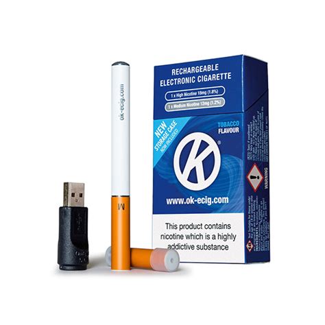 OK Vape Rechargeable Tobacco Starter Kit - VapeMountain.com