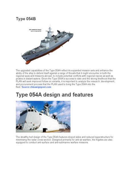 Type 054B | PDF | Military Technology | Naval Warfare