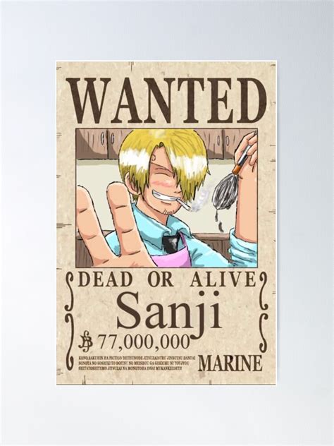 The Finest Wanted Sanji Poster Ever Designed (Update 2024)