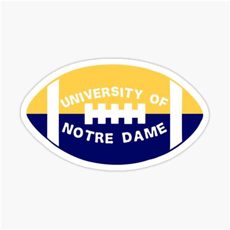 "Notre Dame Football" Sticker for Sale by laurenplattman | Redbubble