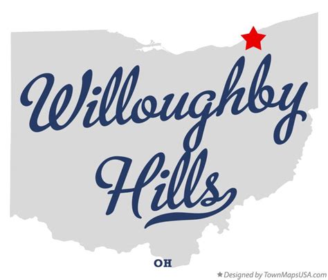 Map of Willoughby Hills, OH, Ohio