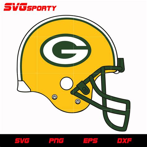 Green Bay Packers Helmet svg, nfl svg, eps, dxf, png, digital file – SVG Sporty