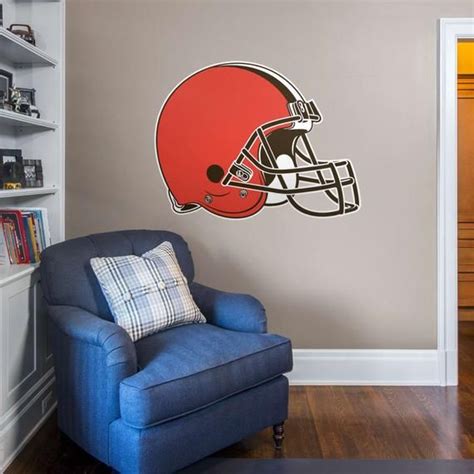 Cleveland Browns Logo Wall Decal NFL Wall Decal sticker american football Wall mural game room ...