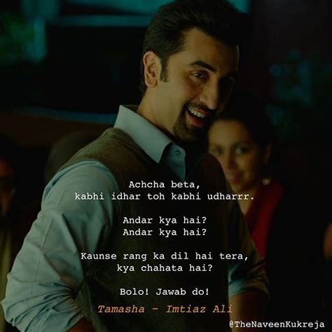 .How can I miss this one!#TamashaSorry for too many Tamasha posts, couldn’t help. | Movie quotes ...